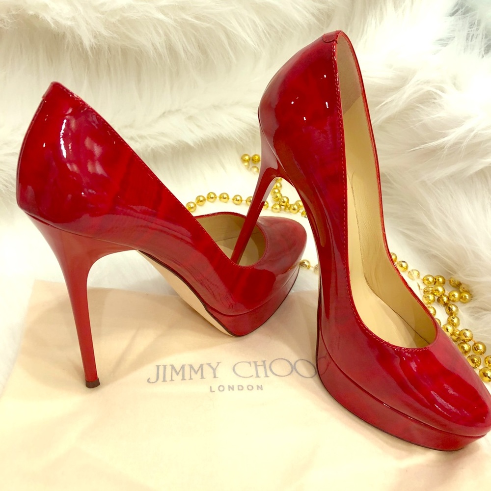 Jimmy choo Red Patent leather (shoes 👠)